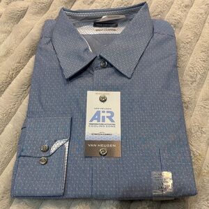 Van Heusen Striped Blue Dress Shirt